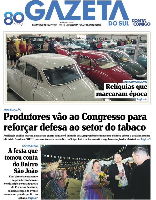 Jornal Gazeta do Sul | 138 -
Ano 81 | 2025-07-07