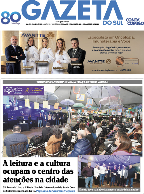 Jornal Gazeta do Sul | 161 -
Ano 81 | 2025-08-02