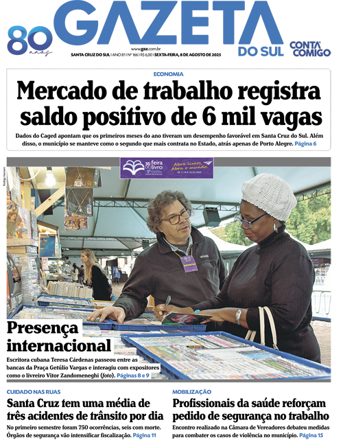Jornal Gazeta do Sul | 166 -
Ano 81 | 2025-08-08