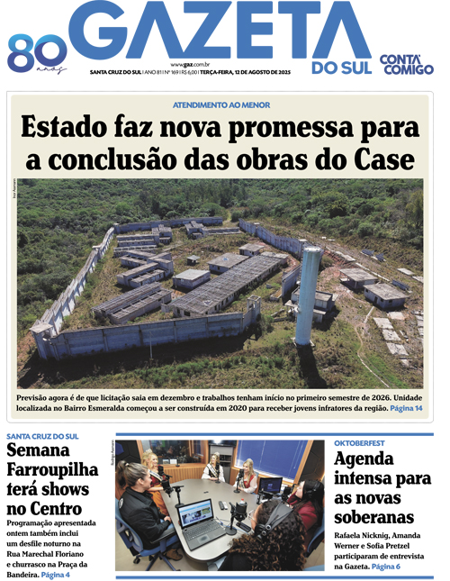 Jornal Gazeta do Sul | 169 -
Ano 81 | 2025-08-12