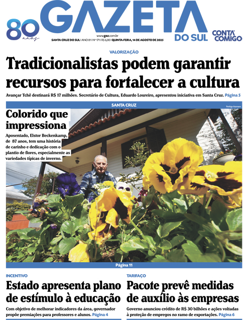 Jornal Gazeta do Sul | 171 -
Ano 81 | 2025-08-14