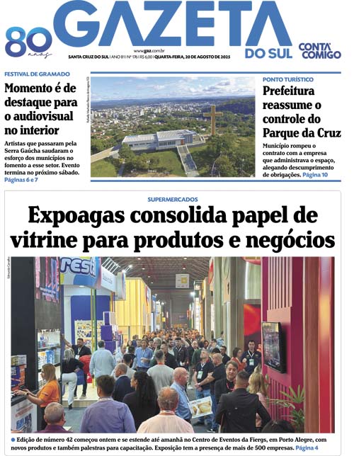 Jornal Gazeta do Sul | 176 -
Ano 81 | 2025-08-20