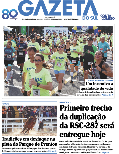Jornal Gazeta do Sul | 186 -
Ano 81 | 2025-09-01