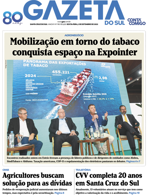 Jornal Gazeta do Sul | 190 -
Ano 81 | 2025-09-05