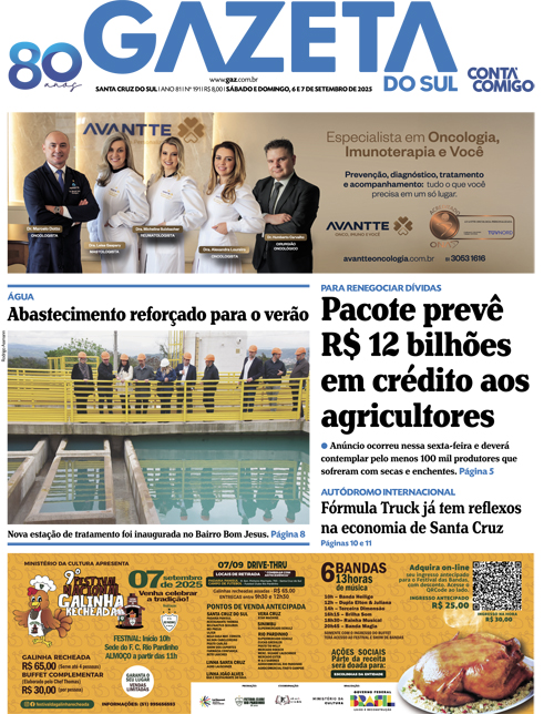 Jornal Gazeta do Sul | 191 -
Ano 81 | 2025-09-06
