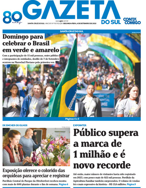 Jornal Gazeta do Sul | 192 -
Ano 81 | 2025-09-08
