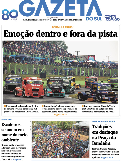 Jornal Gazeta do Sul | 198 -
Ano 81 | 2025-09-15