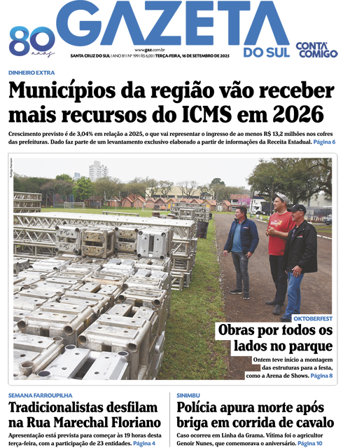 Jornal Gazeta do Sul | 199 -
Ano 81 | 2025-09-16