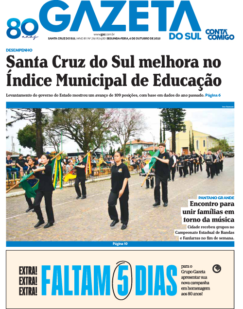 Jornal Gazeta do Sul | 216 -
Ano 81 | 2025-10-06