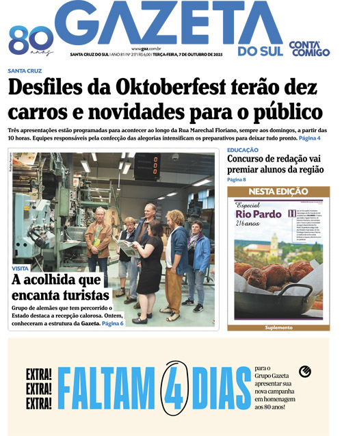 Jornal Gazeta do Sul | 217 -
Ano 81 | 2025-10-07