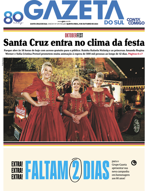Jornal Gazeta do Sul | 219 -
Ano 81 | 2025-10-09
