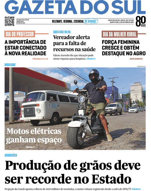 Jornal Gazeta do Sul | 224 -
Ano 81 | 2025-10-15
