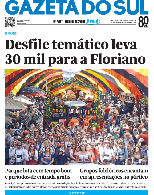 Jornal Gazeta do Sul | 228 -
Ano 81 | 2025-10-20