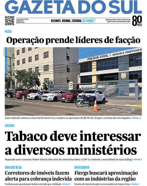Jornal Gazeta do Sul | 230 -
Ano 81 | 2025-10-22