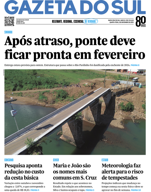 Jornal Gazeta do Sul | 242 -
Ano 81 | 2025-11-05