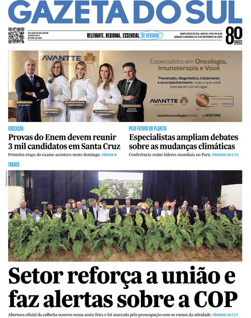 Jornal Gazeta do Sul | 245 -
Ano 81 | 2025-11-08