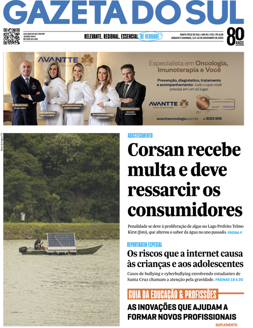 Jornal Gazeta do Sul | 251 -
Ano 81 | 2025-11-15