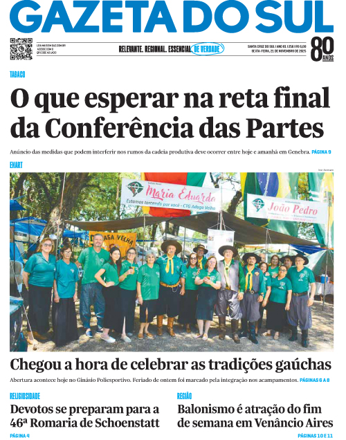 Jornal Gazeta do Sul | 256 -
Ano 81 | 2025-11-21