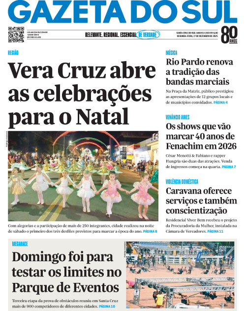 Jornal Gazeta do Sul | 264 -
Ano 81 | 2025-12-01