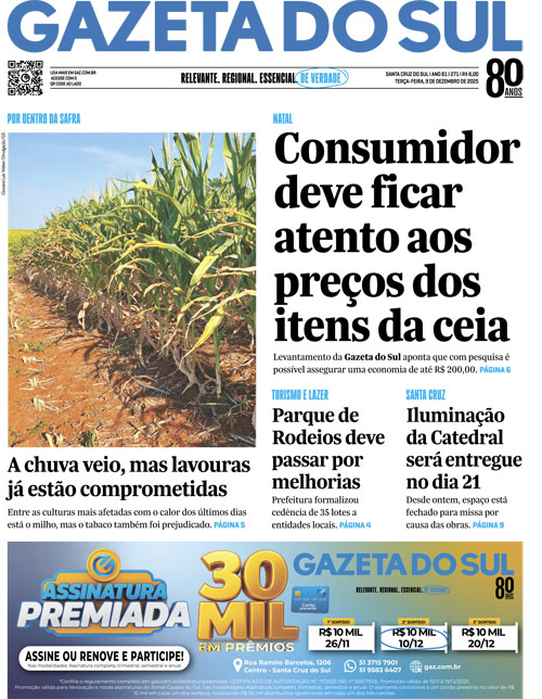 Jornal Gazeta do Sul | 271 -
Ano 81 | 2025-12-09