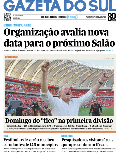 Jornal Gazeta do Sul | 270 -
Ano 81 | 2025-12-08