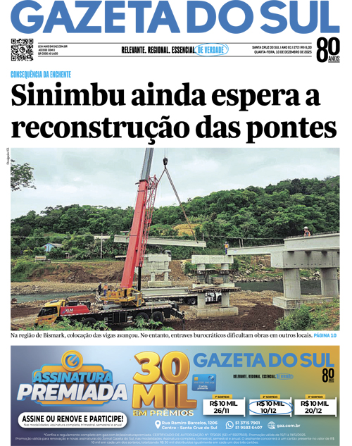 Jornal Gazeta do Sul | 272 -
Ano 81 | 2025-12-10