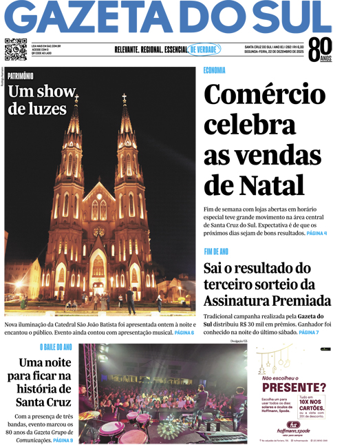 Jornal Gazeta do Sul | 282 -
Ano 81 | 2025-12-22
