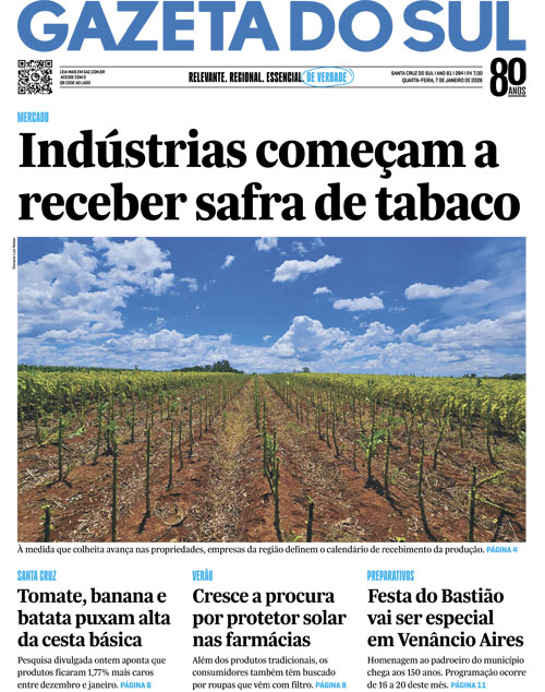 Jornal Gazeta do Sul | 294 -
Ano 81 | 2026-01-07