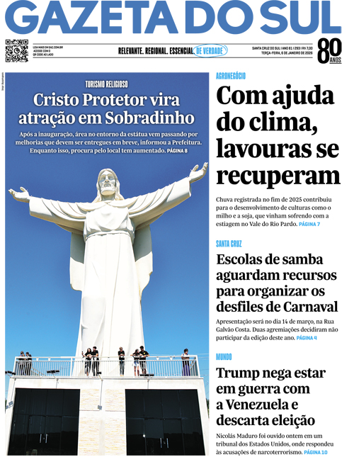 Jornal Gazeta do Sul | 293 -
Ano 81 | 2026-01-06