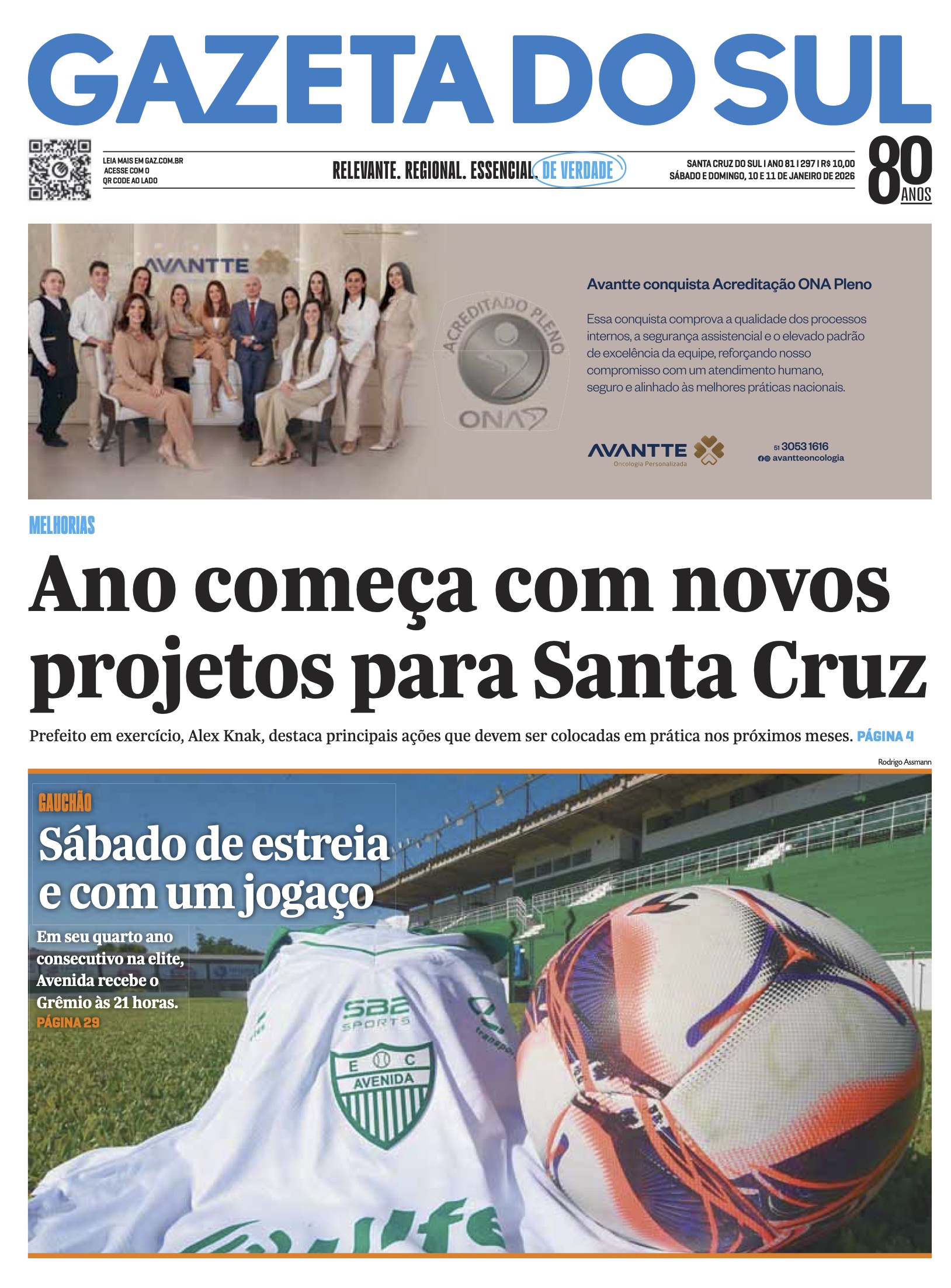 Jornal Gazeta do Sul | 297 -
Ano 81 | 2026-01-10