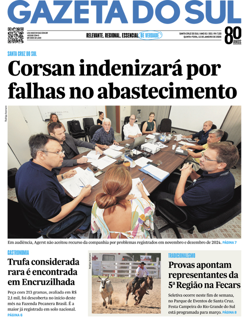 Jornal Gazeta do Sul | 301 -
Ano 81 | 2026-01-15