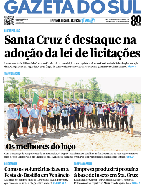 Jornal Gazeta do Sul | 304 -
Ano 81 | 2026-01-19