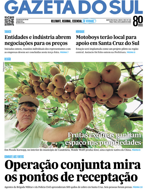 Jornal Gazeta do Sul | 305 -
Ano 81 | 2026-01-20