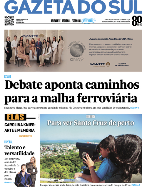 Jornal Gazeta do Sul | 309 -
Ano 81 | 2026-01-24