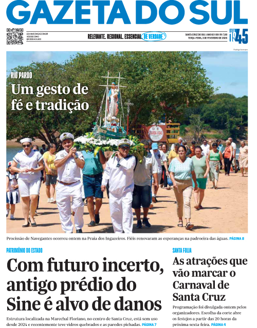 Jornal Gazeta do Sul | 8 -
Ano 82 | 2026-02-03