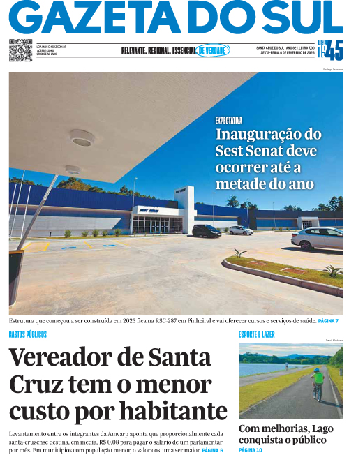 Jornal Gazeta do Sul | 11 -
Ano 82 | 2026-02-07