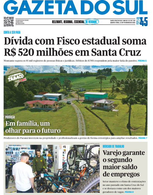 Jornal Gazeta do Sul | 15 -
Ano 82 | 2026-02-11