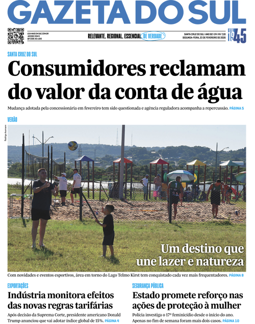 Jornal Gazeta do Sul | 24 -
Ano 82 | 2026-02-23