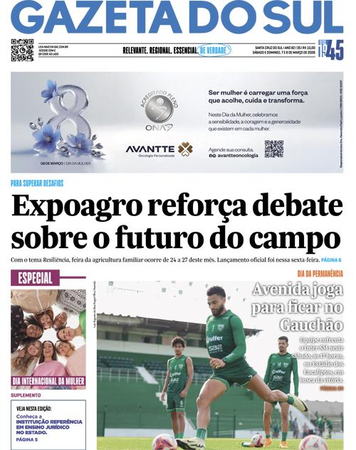 Jornal Gazeta do Sul | 35 -
Ano 82 | 2026-03-07