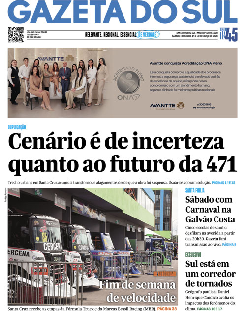 Jornal Gazeta do Sul | 41 -
Ano 82 | 2026-03-14