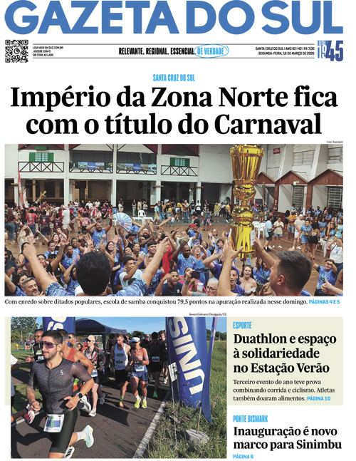 Jornal Gazeta do Sul | 42 -
Ano 82 | 2026-03-16
