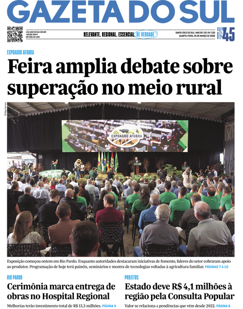Jornal Gazeta do Sul | 50 -
Ano 82 | 2026-03-25