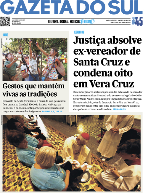 Jornal Gazeta do Sul | 58 -
Ano 82 | 2026-04-03