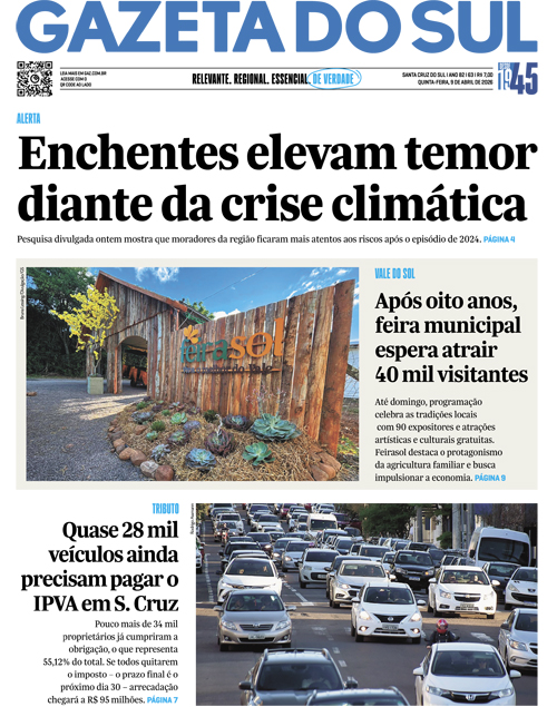 Jornal Gazeta do Sul | 63 -
Ano 82 | 2026-04-09