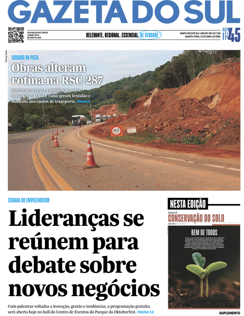 Jornal Gazeta do Sul | 68 -
Ano 82 | 2026-04-15