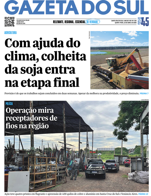 Jornal Gazeta do Sul | 69 -
Ano 82 | 2026-04-16