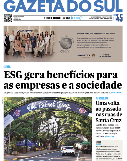 Jornal Gazeta do Sul | 71 -
Ano 82 | 2026-04-18