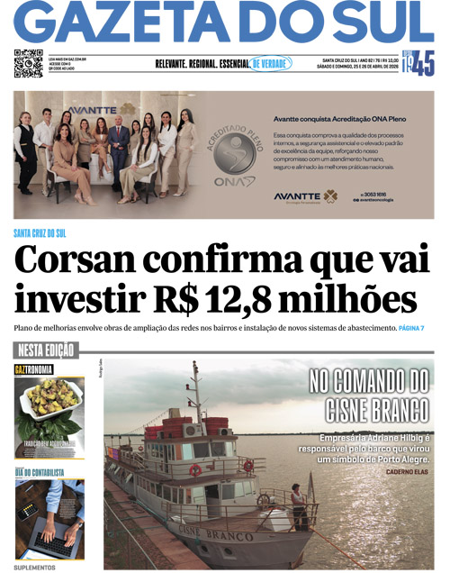 Jornal Gazeta do Sul | 76 -
Ano 82 | 2026-04-25
