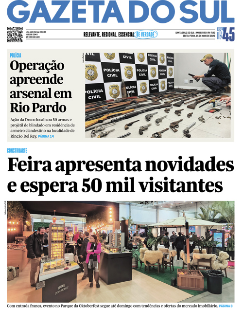 Jornal Gazeta do Sul | 93 -
Ano 82 | 2026-05-15