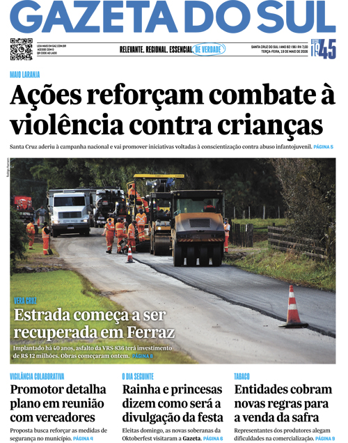 Jornal Gazeta do Sul | 96 -
Ano 82 | 2026-05-19